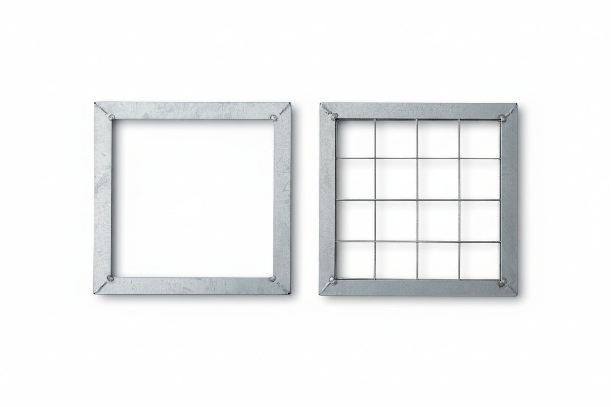 Marco y Contramarco Galvanizado 40 x 40 cm