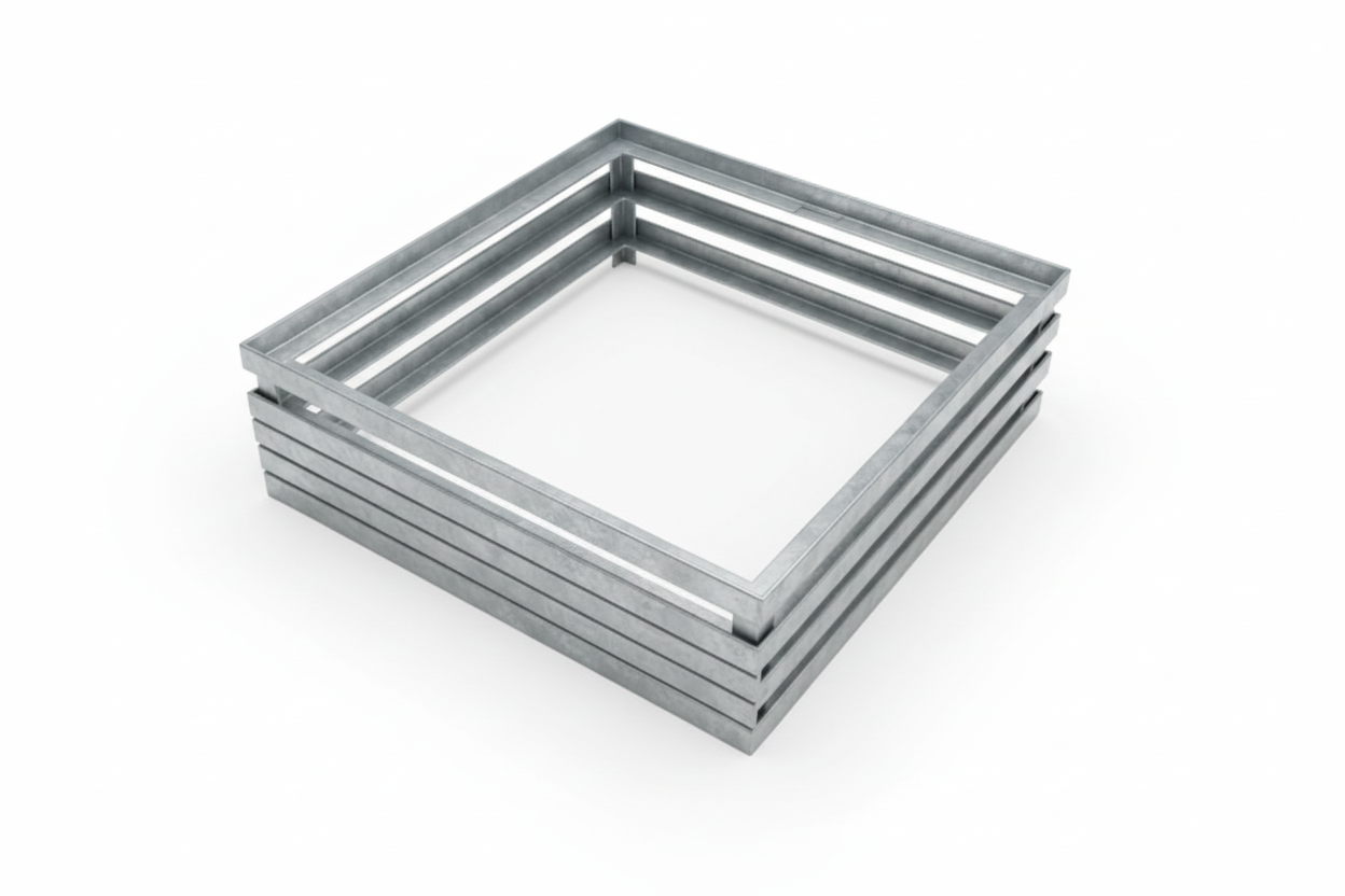 Marco Galvanizado de 150 x 150 cm y Travesaño